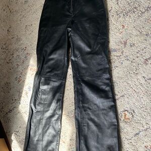 Bearmore Black Leather Pants